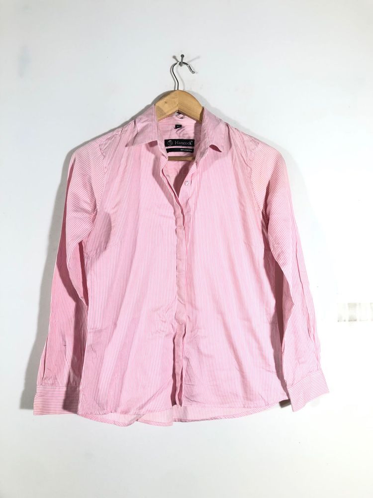 Pink&amp;White Strips Shirt (Women’s)