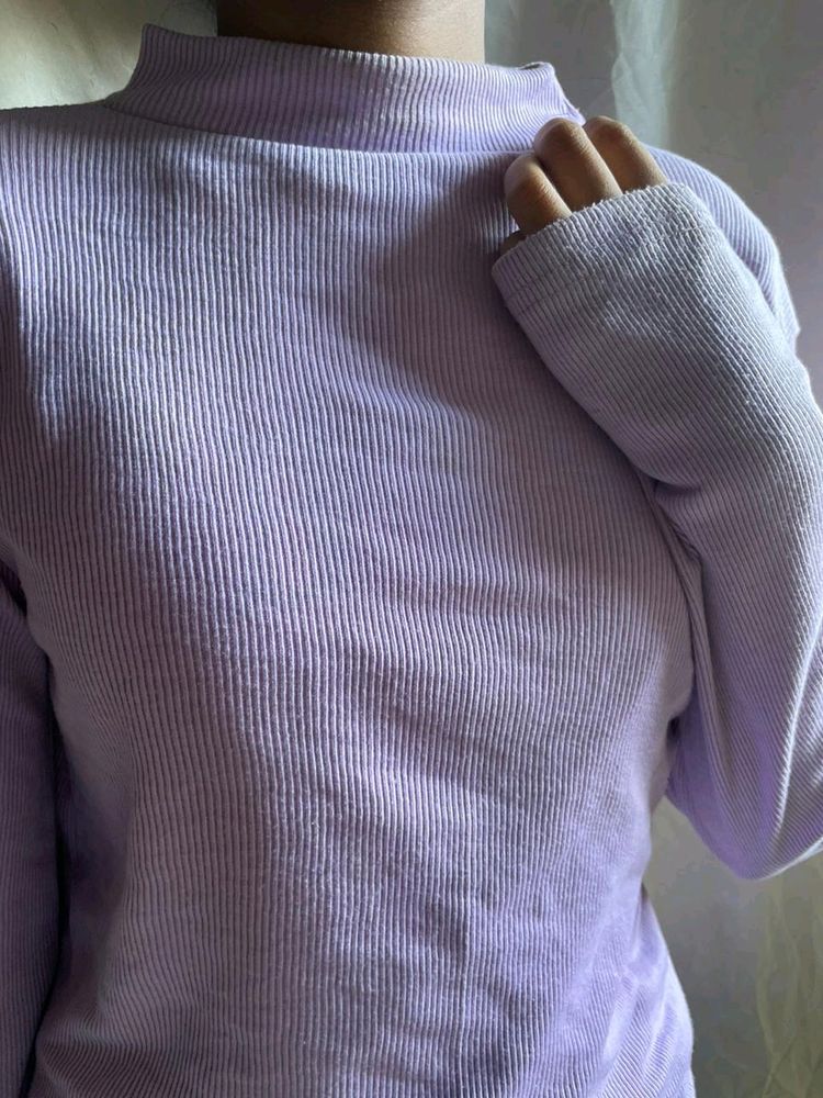 Full Sleeves High Neck Turtle Sweatshirt