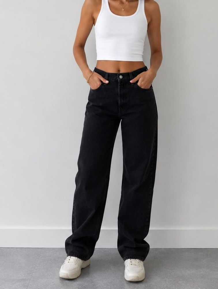 Black Wide Leg Jeans