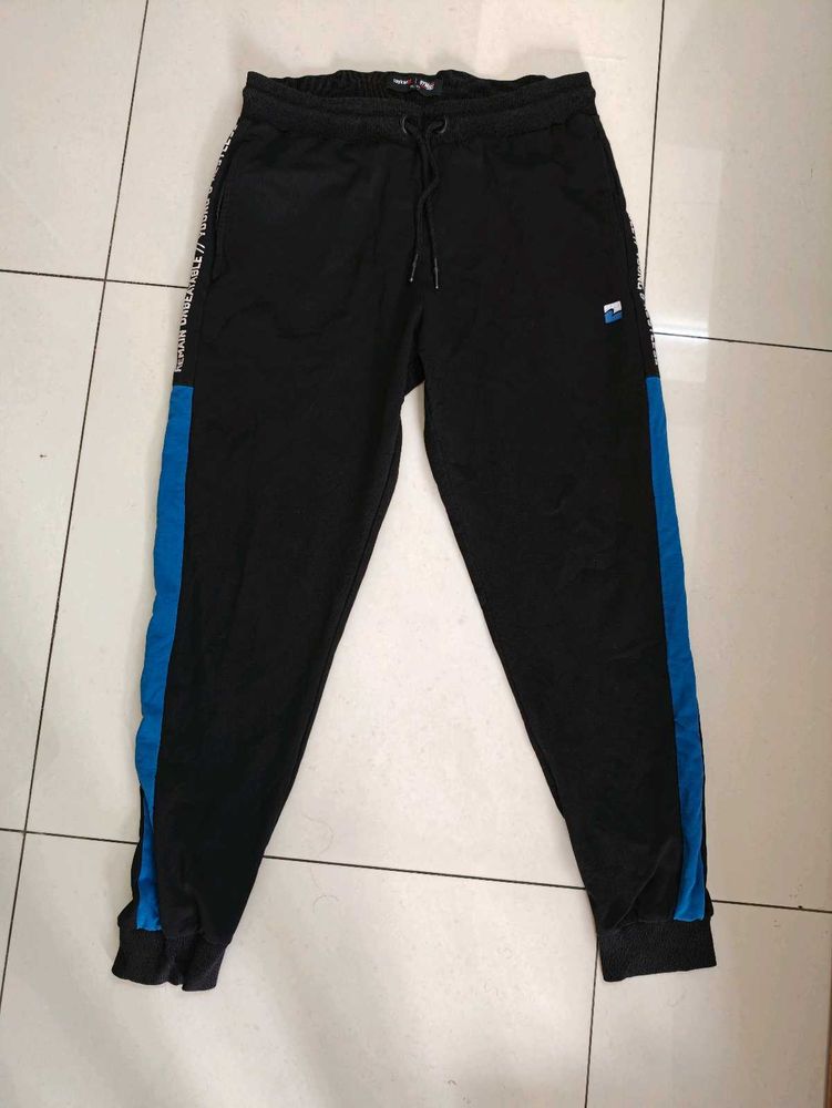 Spykar Black &amp; Blue Track Pants