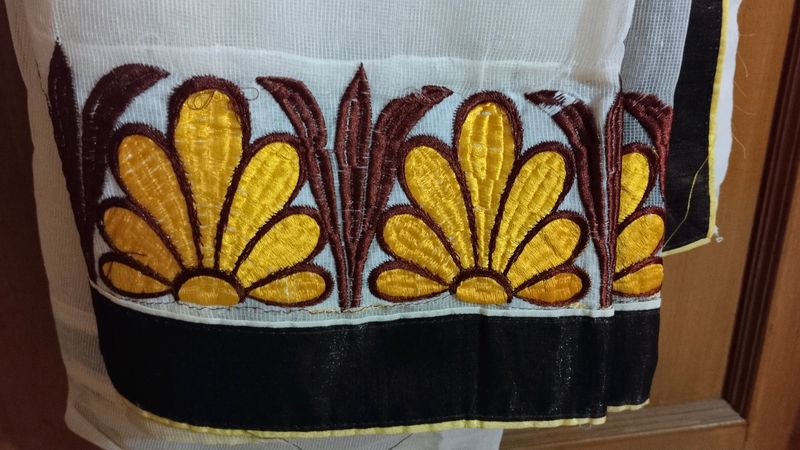 Cream Color Saree