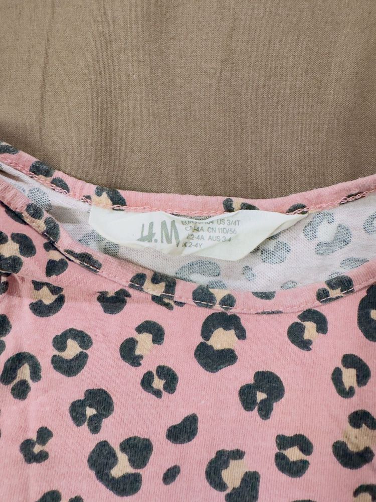 Cute Pink Leopard Print T-Shirt