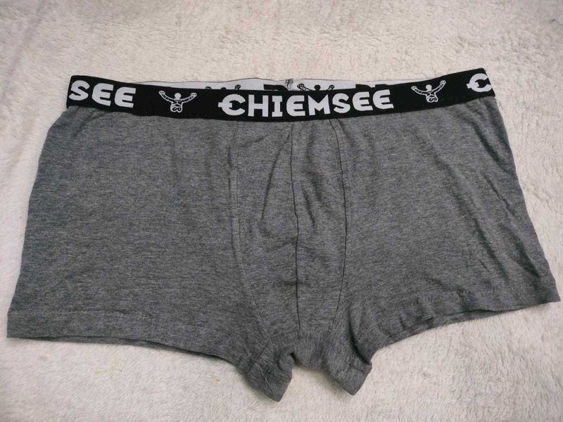 Men's Grey Boxer🥰 Briefs with Logo Waistband