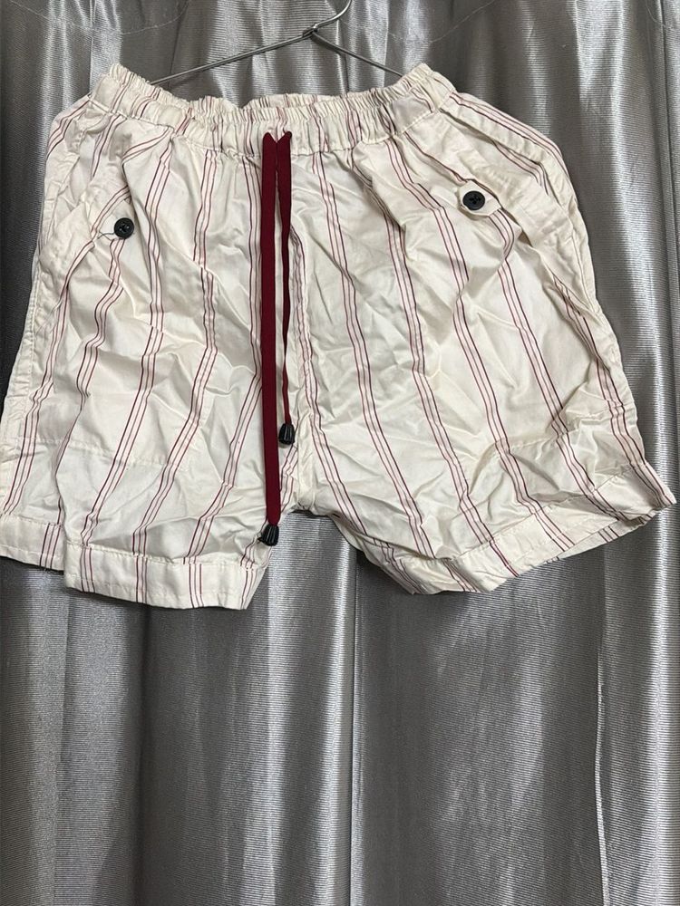 Striped Drawstring Shorts