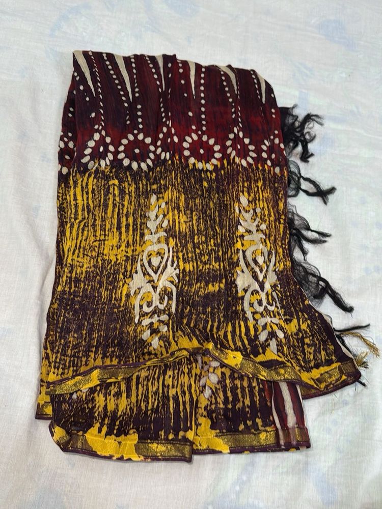 Pure cotton block print dupatta(3)