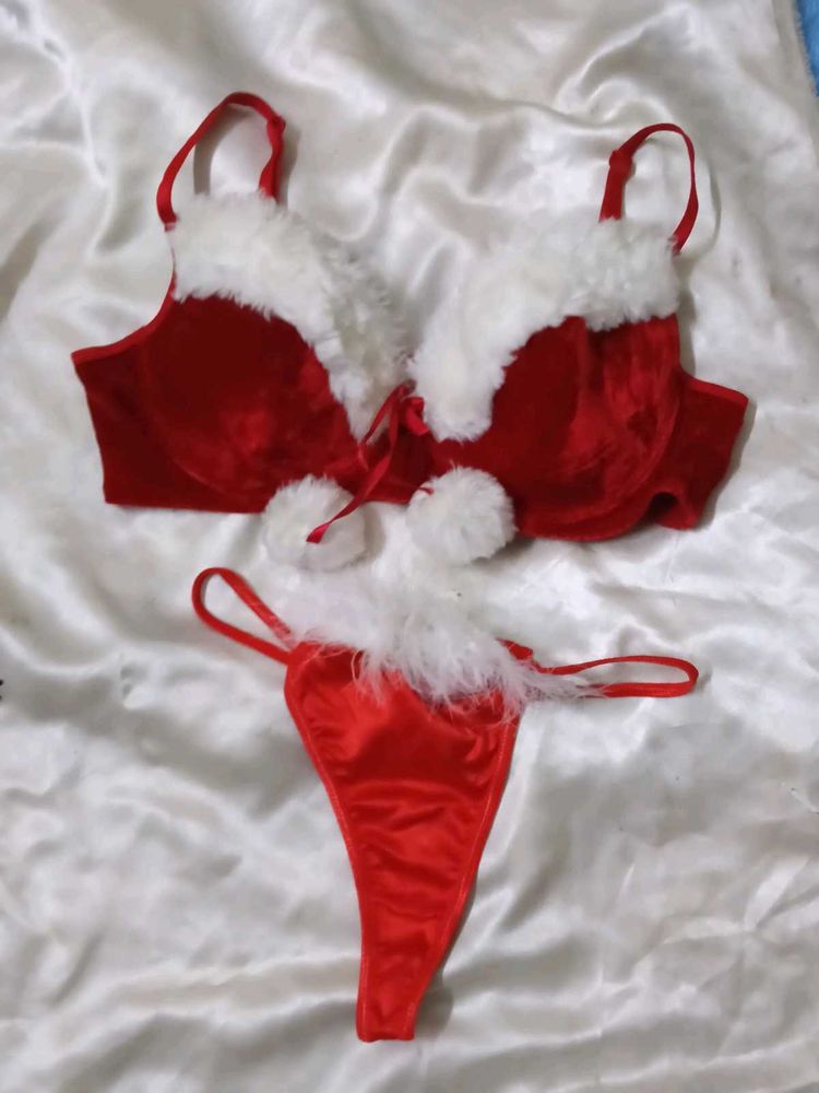 Festive Red Bra