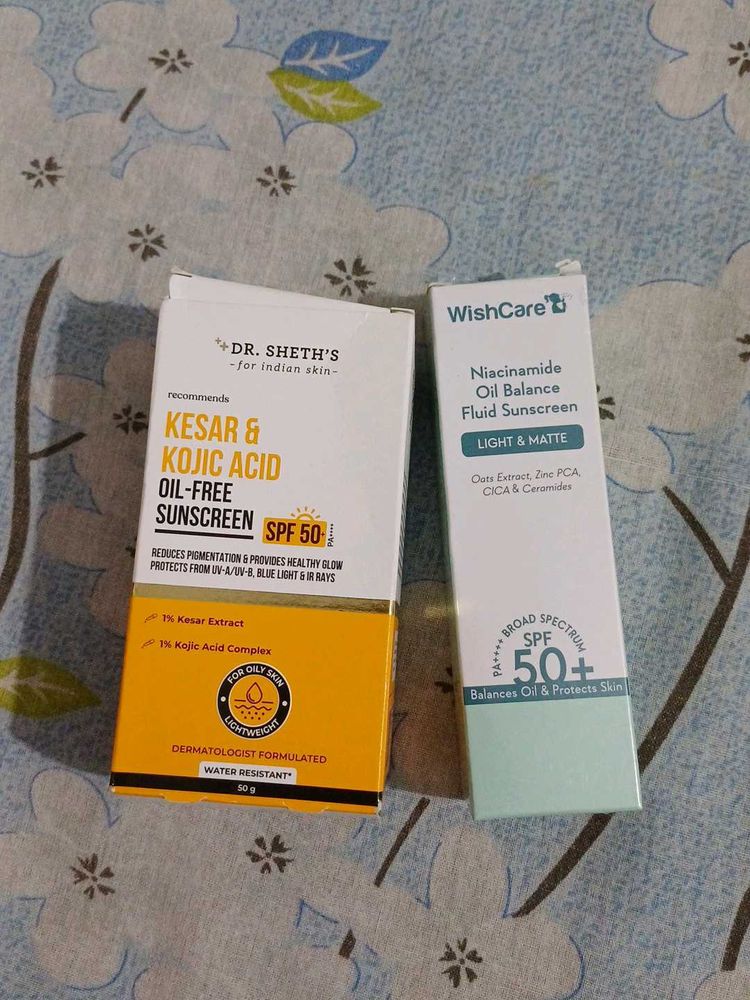 Dr Sheth’s &amp; Wishcare Sunscreens combo