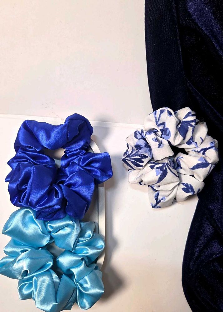 Satin Scrunchies Set