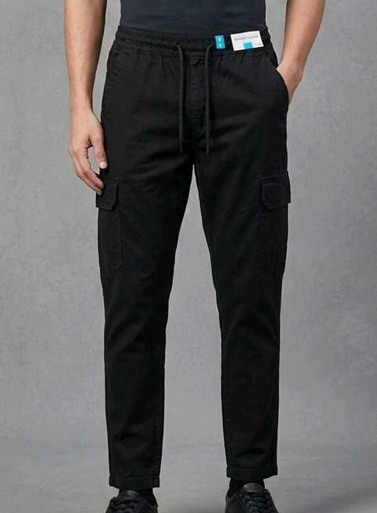 Zudio Men's Black Cargo Pants