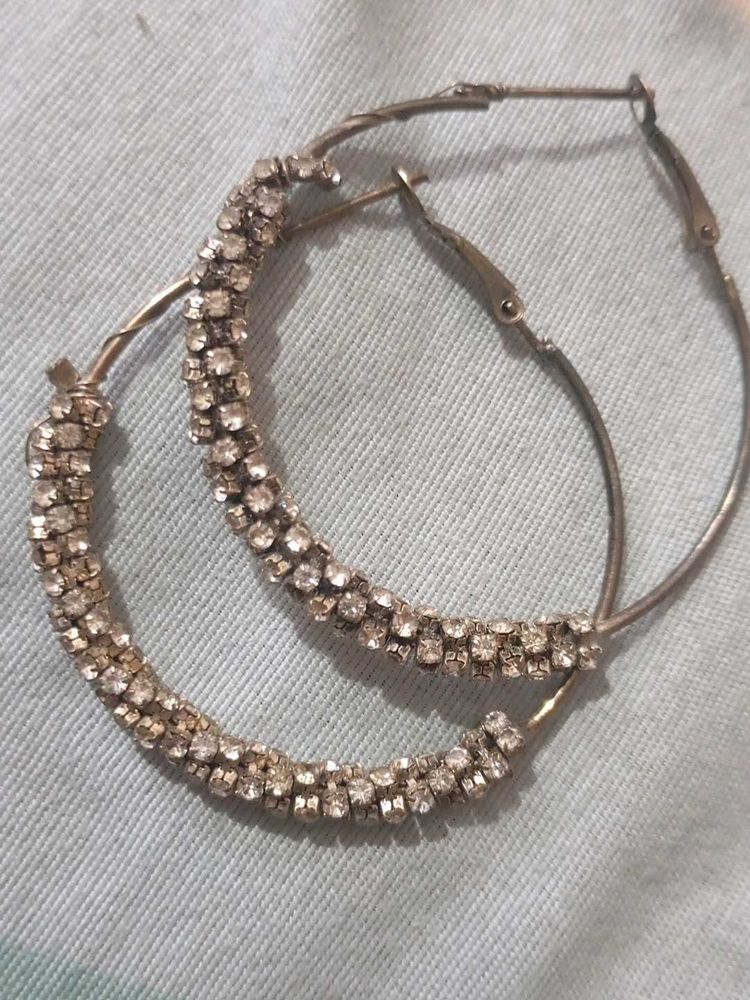 Sparkling Hoop Earrings