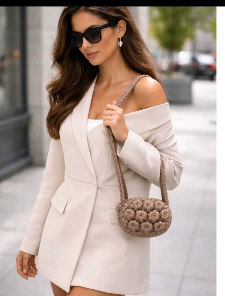 Handmade Chic Crocheted Shoulder Bag