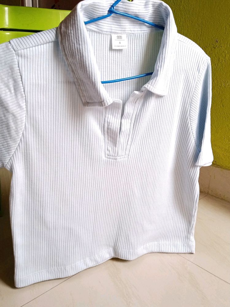 SSS Crop Top - Illusion Blue