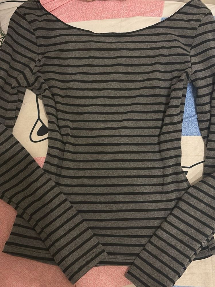 Striped Long Sleeve Top