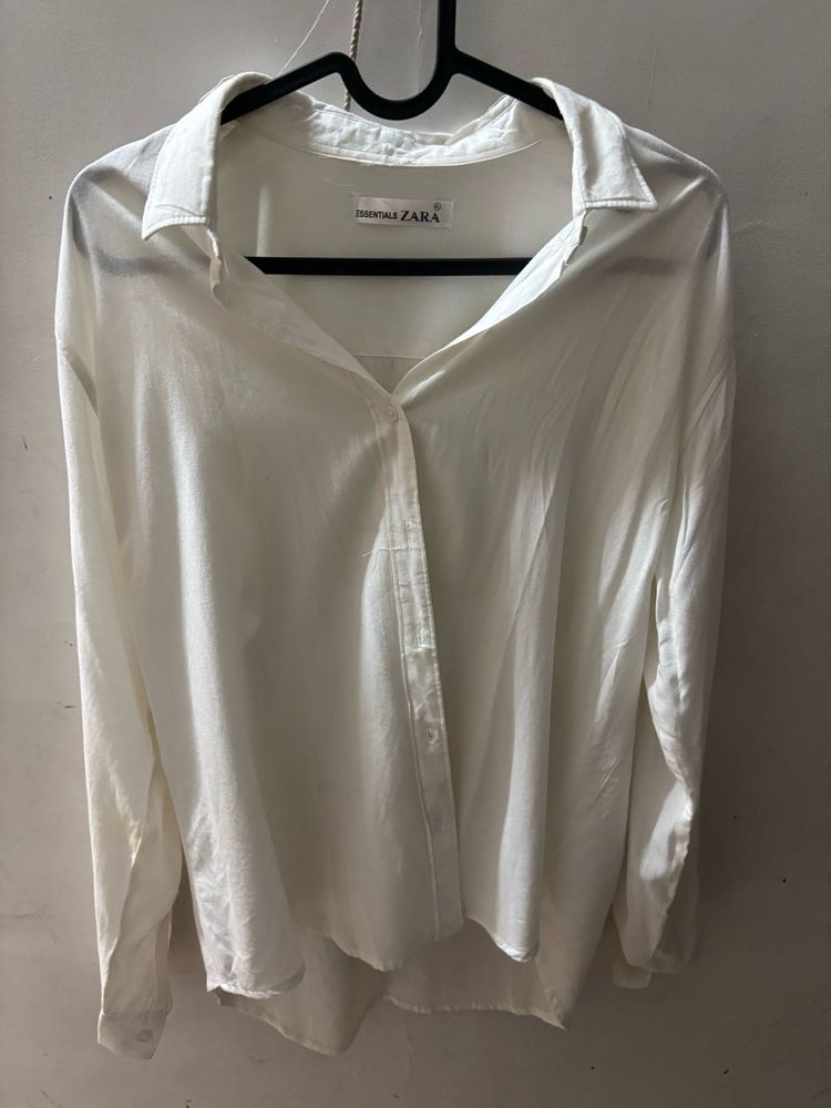 Classic White Button-Down Shirt