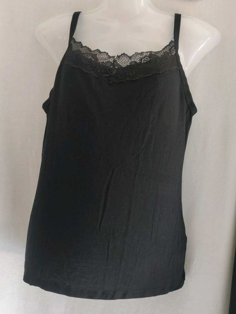 M&amp;S Lace Trim Camisole Top