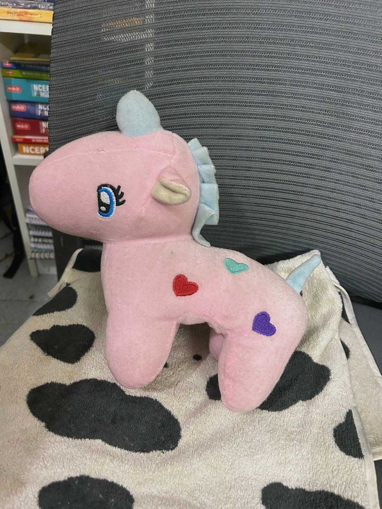 Cute Pink Unicorn Plush Toy