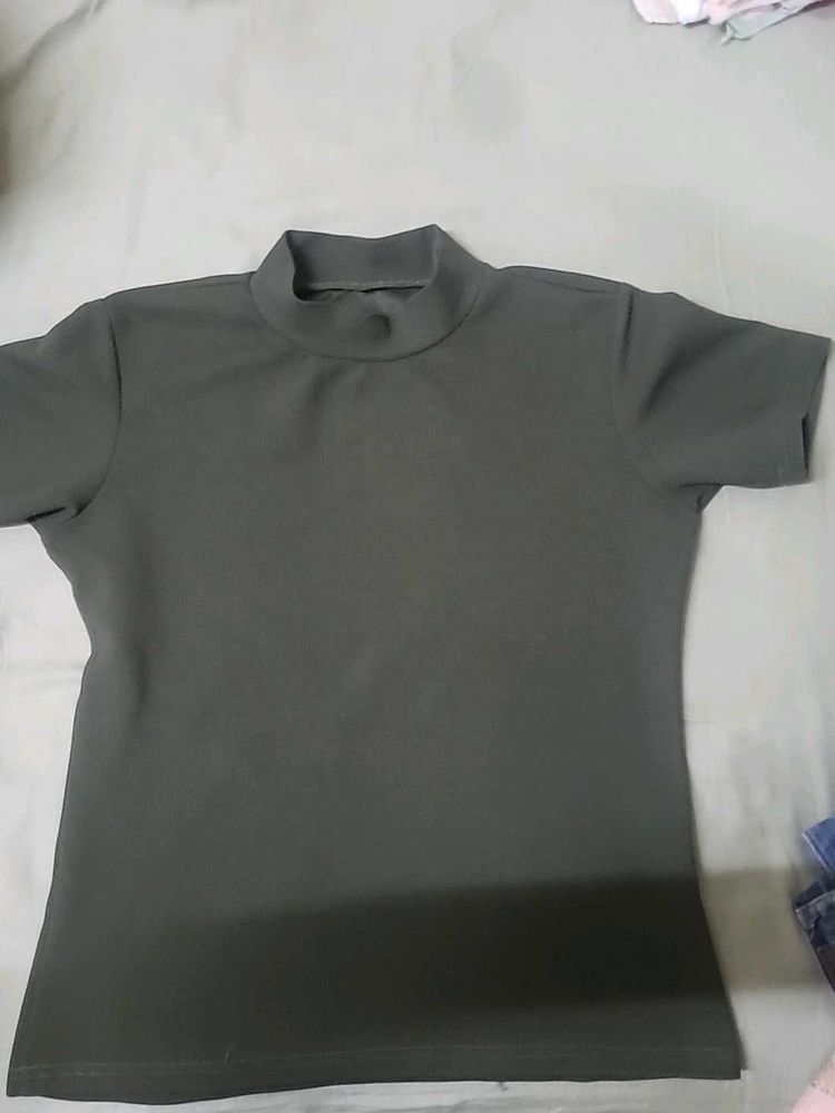 Mock Neck T-Shirt
