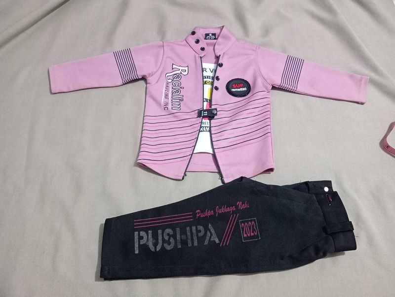 Baby Boys' Pink Outfit - Size Unknown