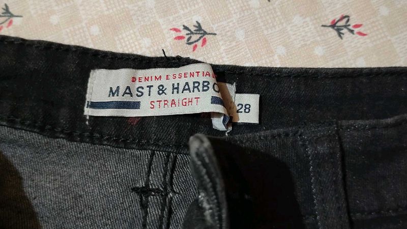 Mast &amp; Harbour Straight Black Jeans - Size 28