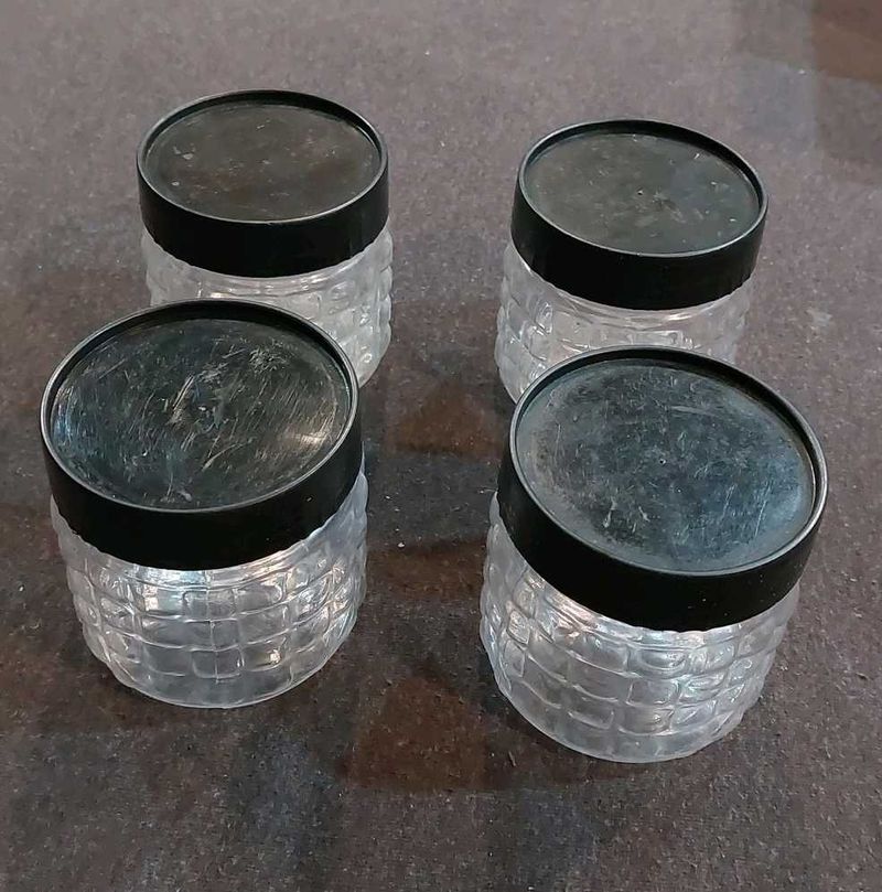 Set of 4 Plastic Jars