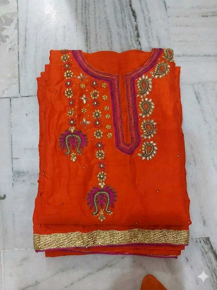Beautiful Orange Kurta Set