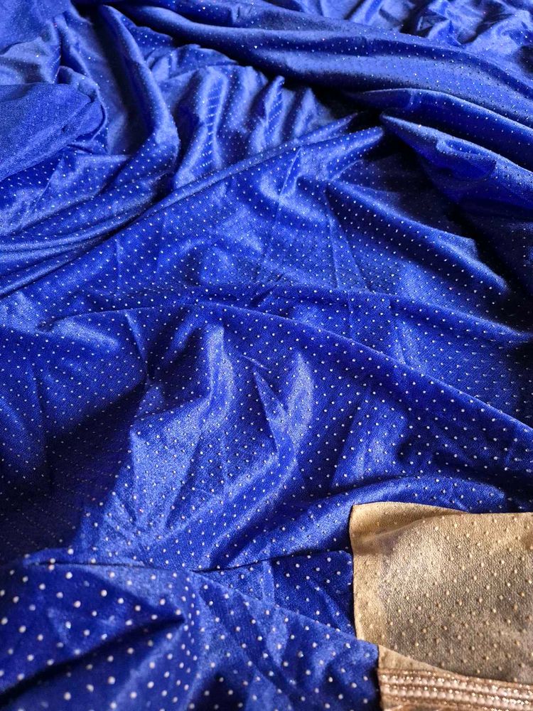 Royal Blue Party Wear Saree