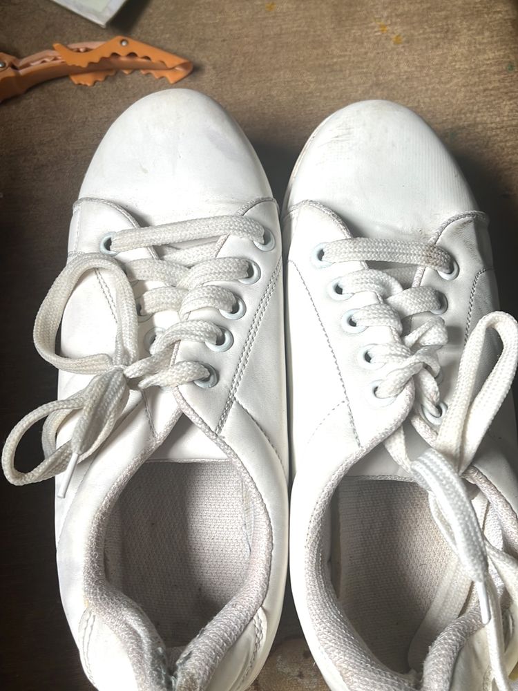 Platform White Sneakers