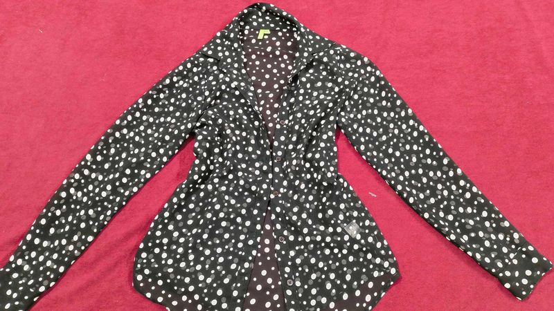 🥵Polka Dot Button-Up Shirt
