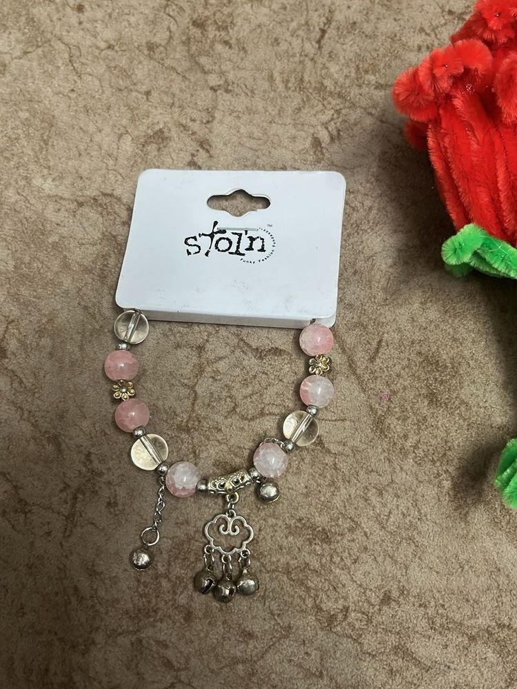 Charming Beaded Bracelet with Cloud Charm