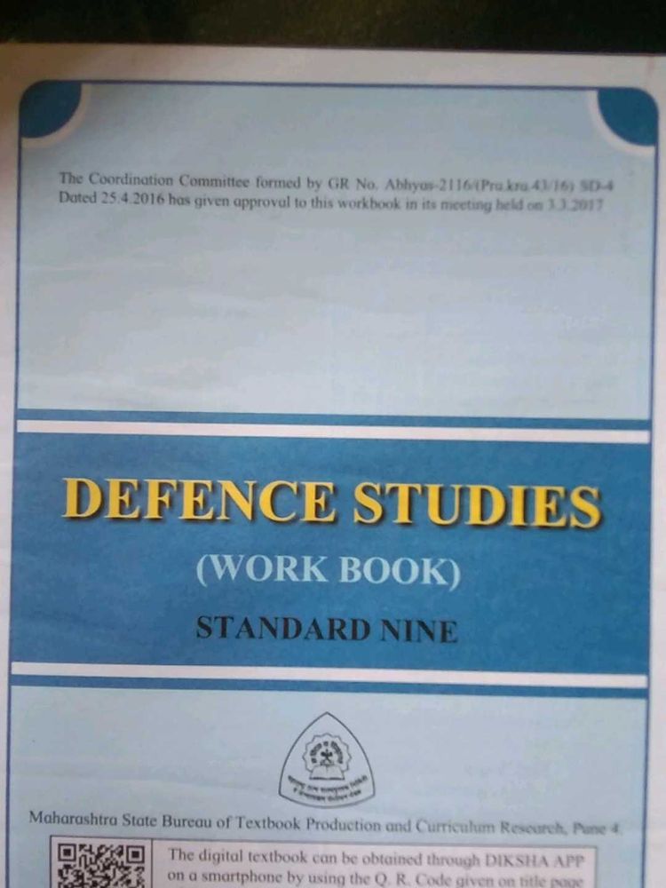 Defence Studies and Water Security Textbook Std 9