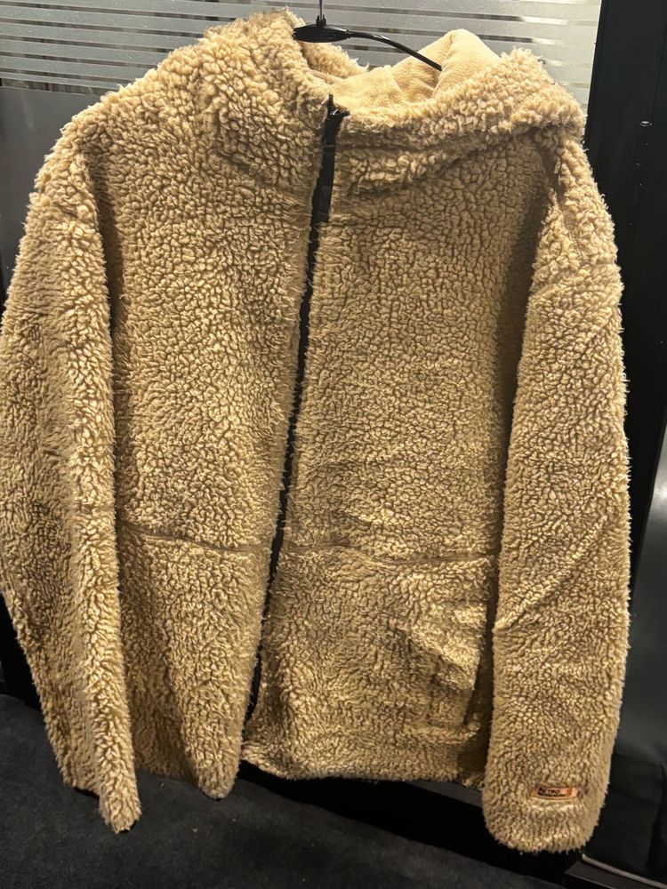 Cozy Brown Fleece Hoodie Jacket