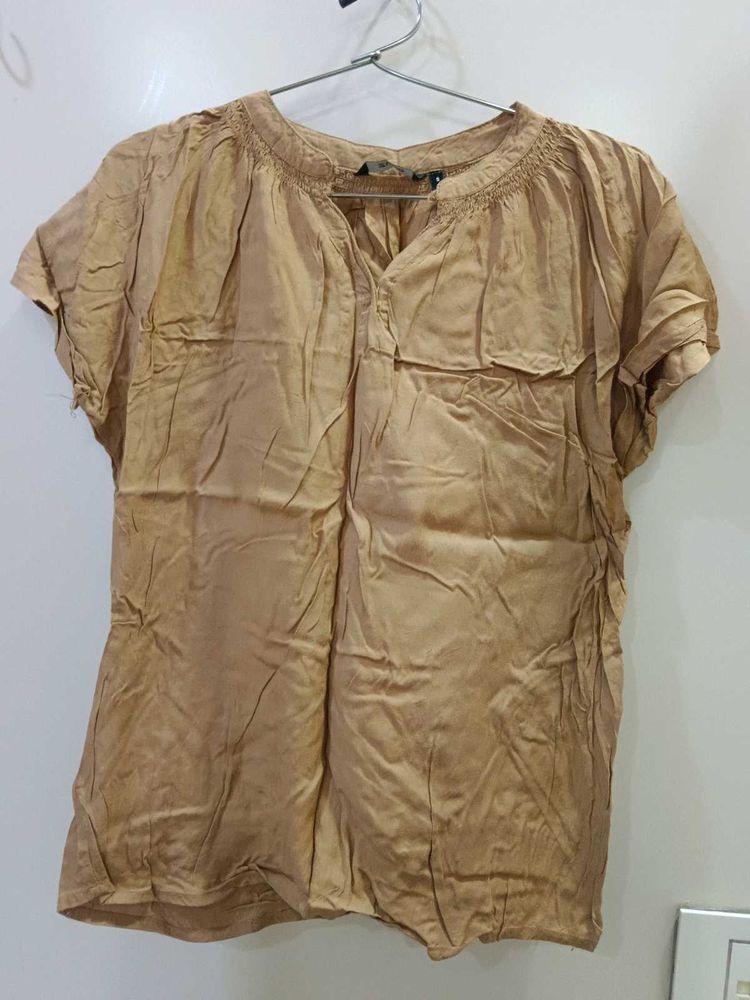 Zudio Tan Casual Top