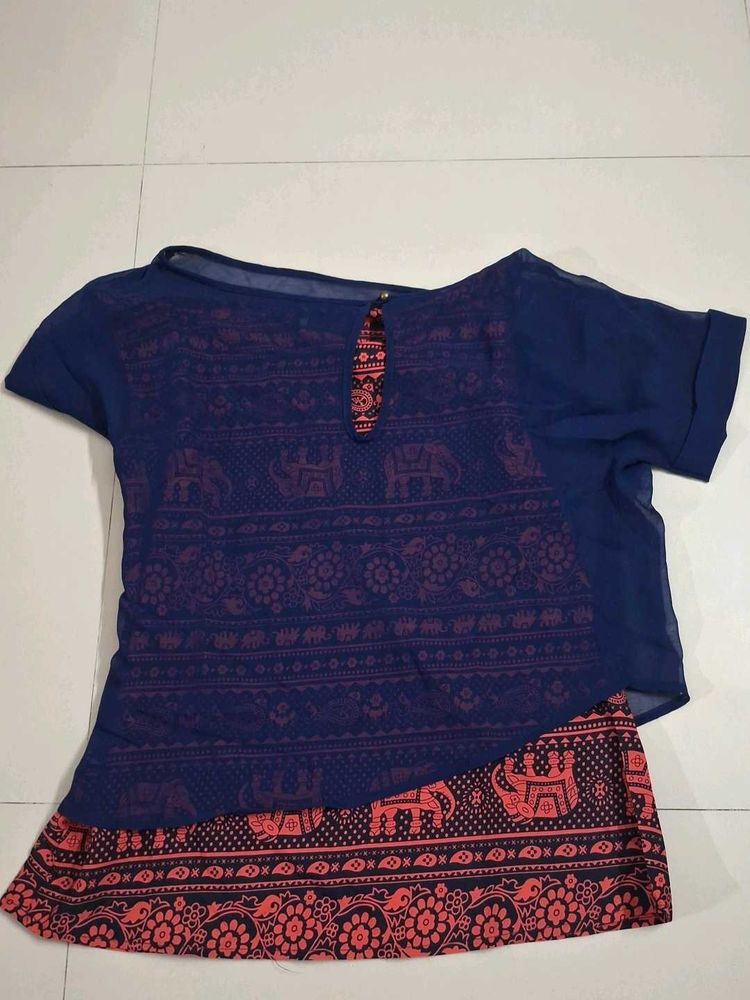 Bohemian Elephant Print Skirt