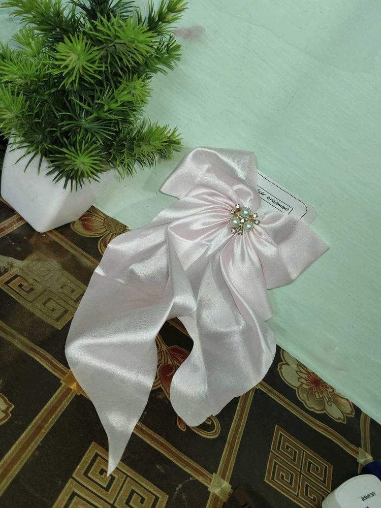 Elegant Satin Bow Hair Clip