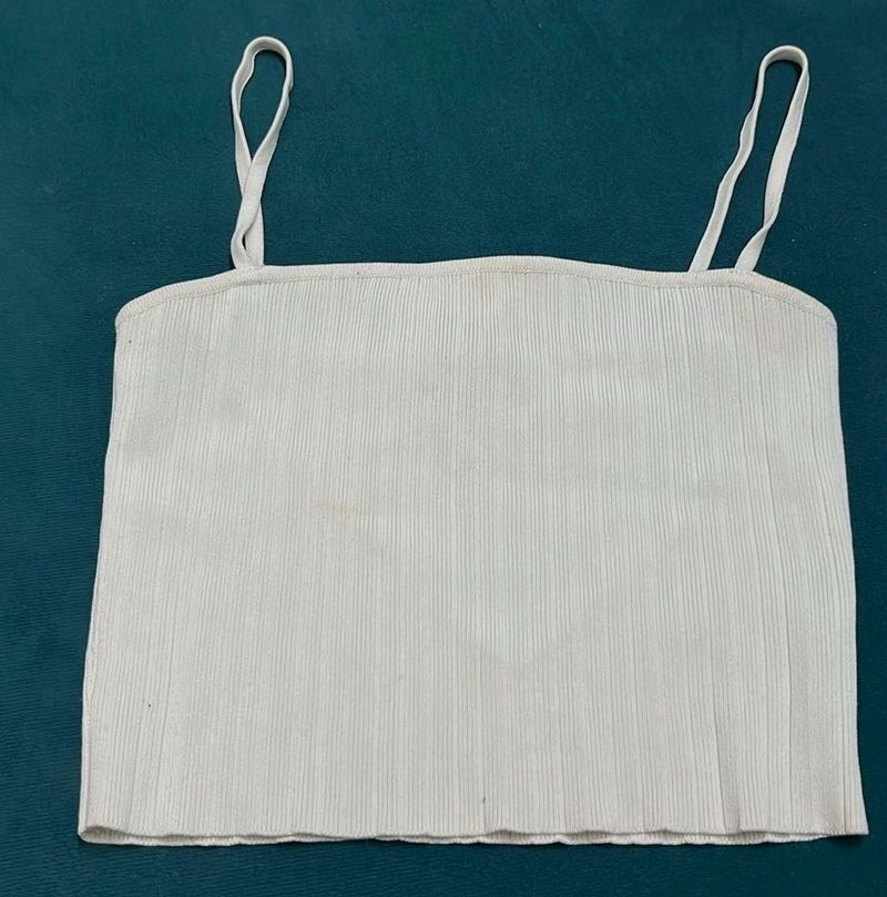 white strappy top