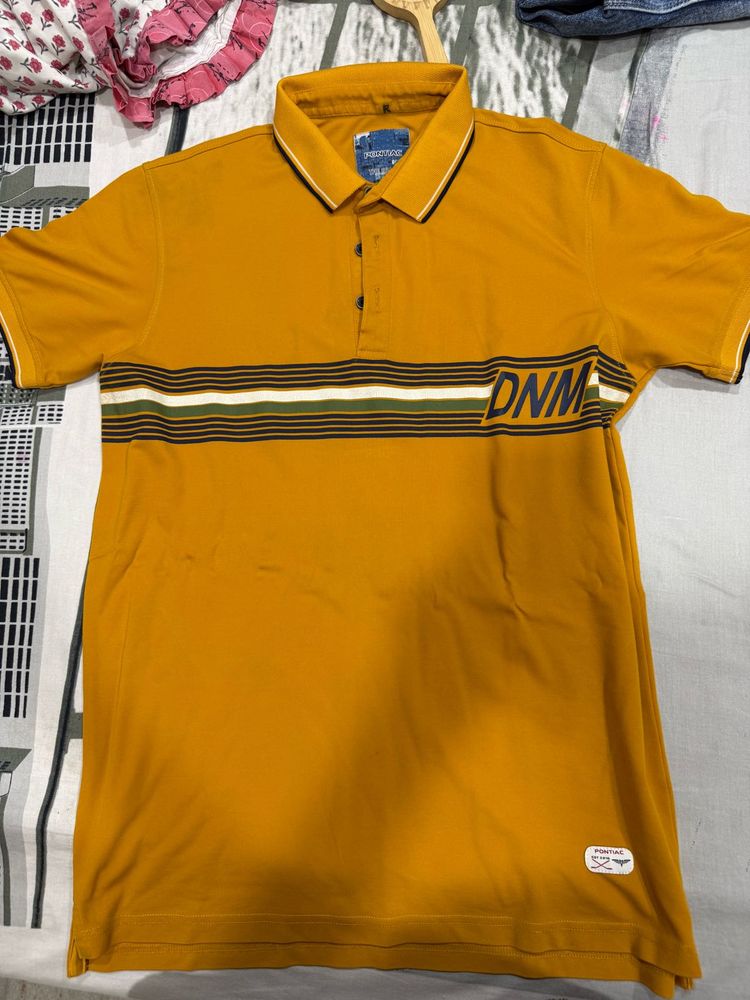 Men's Mustard Polo Shirt(M SIZE)