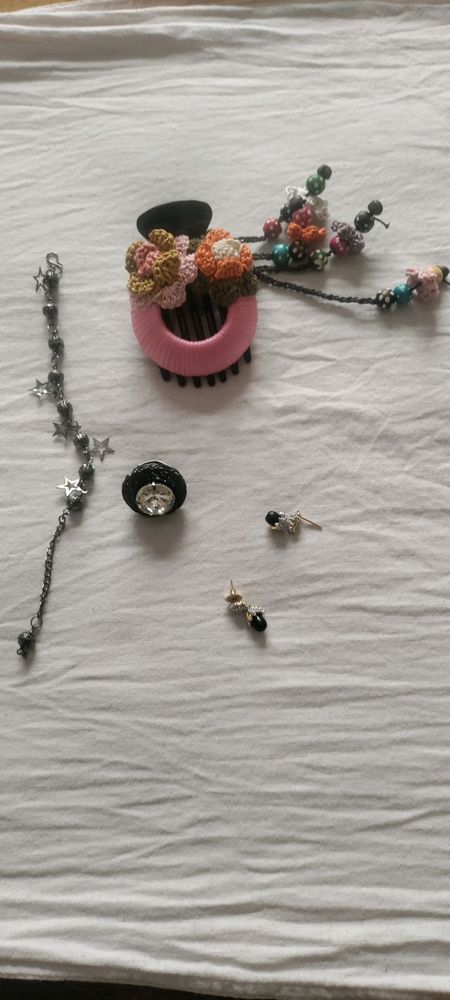 accesories + ethnic clutch combo