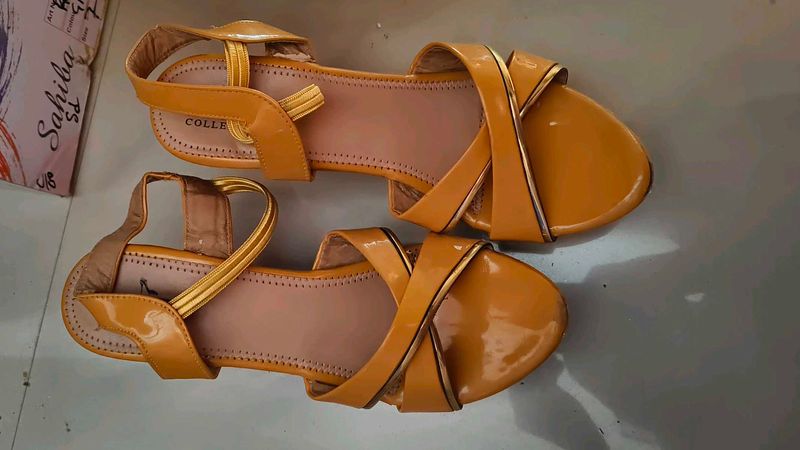 Yellow Flats &amp; Sandals