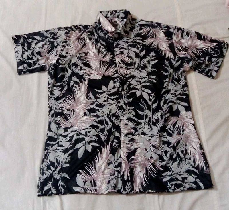 Floral Print Short Sleeve Shirt