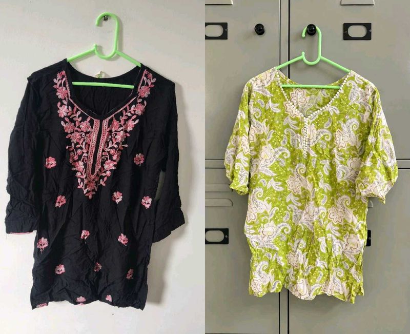 Embroidered &amp; Printed Kurti Combo ✨✨