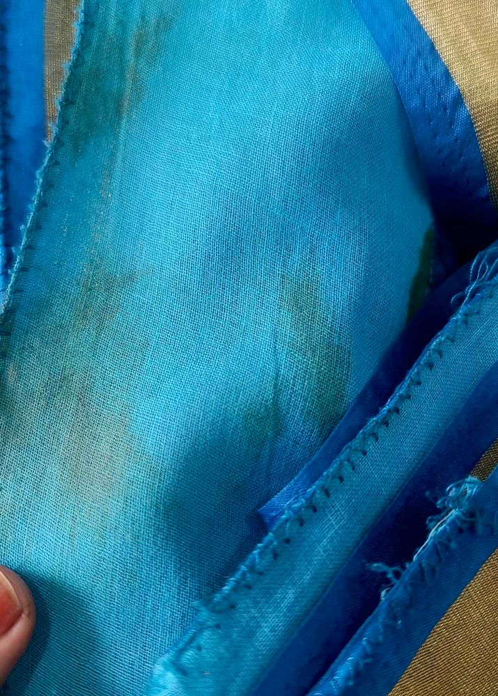 Blue Cotton Dupatta