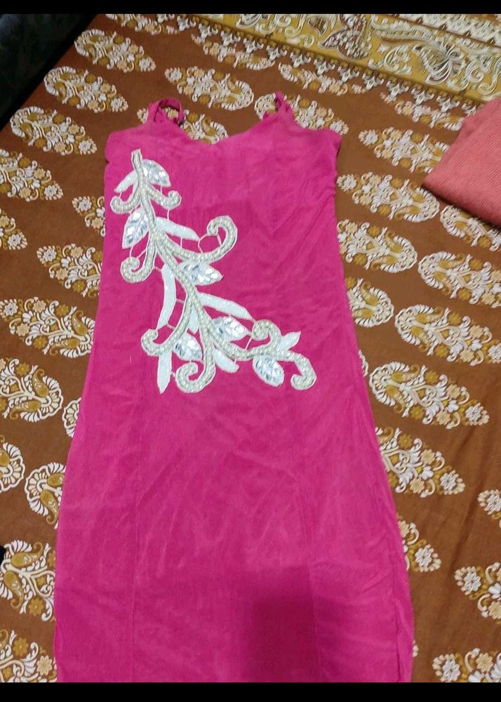Pink Western Dress