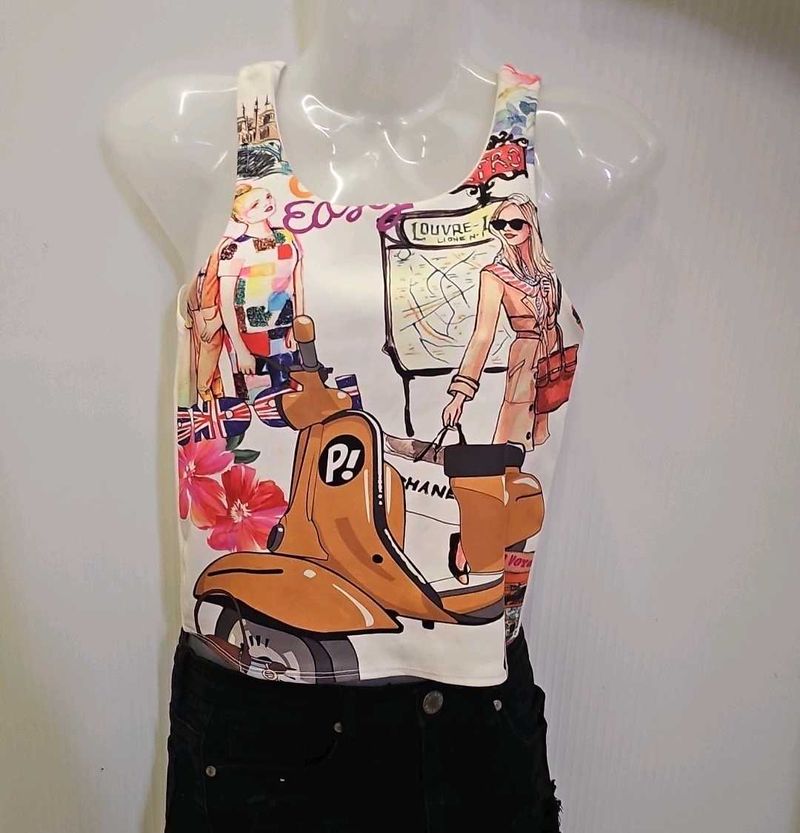 Graphic Print Tank Top