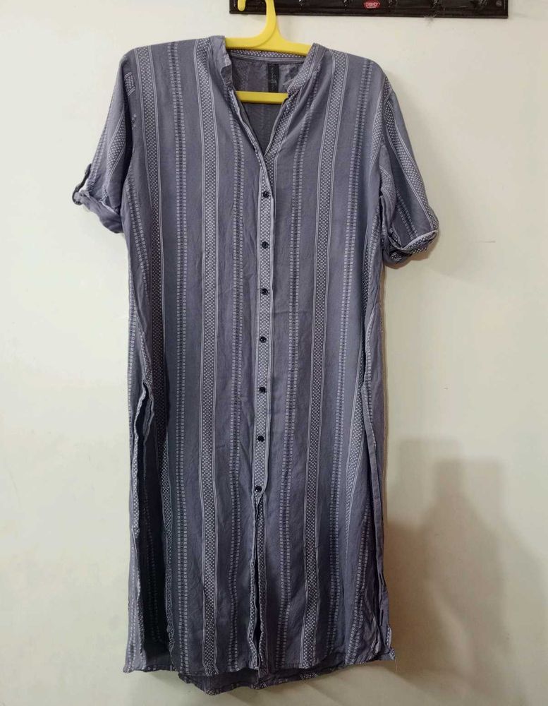 Casual Striped grey kurta 🩶