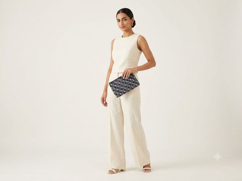 Chic Designer Zipper Pouches (Set of 3)