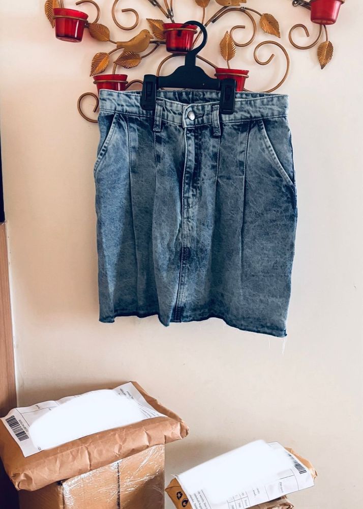 Zudio Denim Short Skirt Completely Brand New