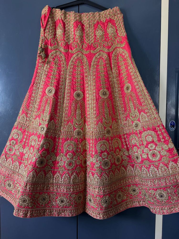 Stunning Embroidered Pink Lehenga