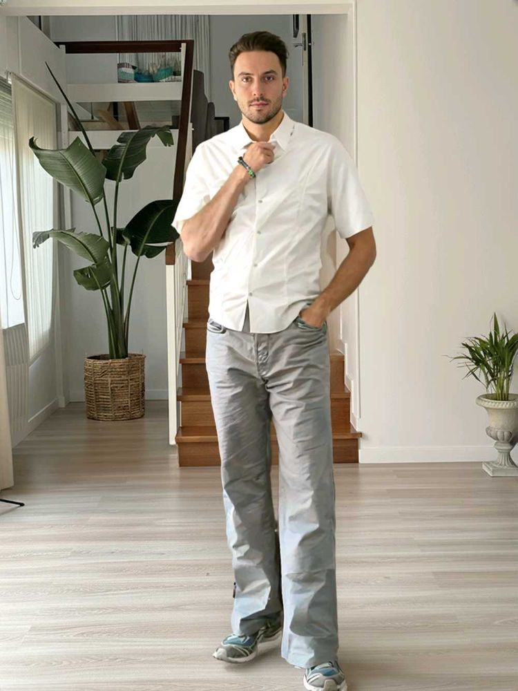 Men's Grey Diesel Pants