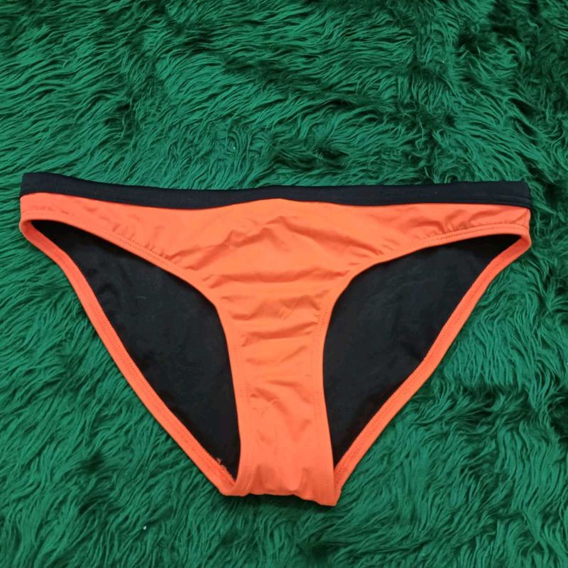 Orange🫴🏻🎁 &amp; Black Bikini Bottoms