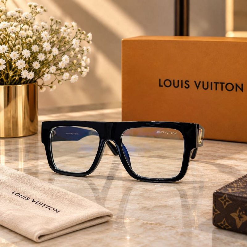 Louis Vuitton Black Square Glasses